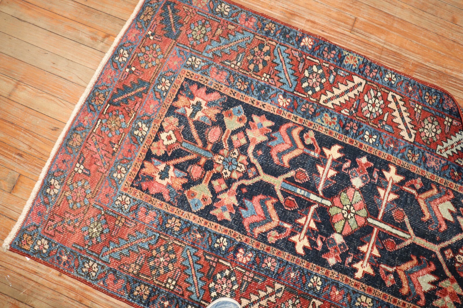 Antique Perfectly Worn Heriz Rug 2\'11\'\'x5\'3\'\' Antique Perfectly Worn Heriz Rug 2\'11\'\'x5\'3\'\'