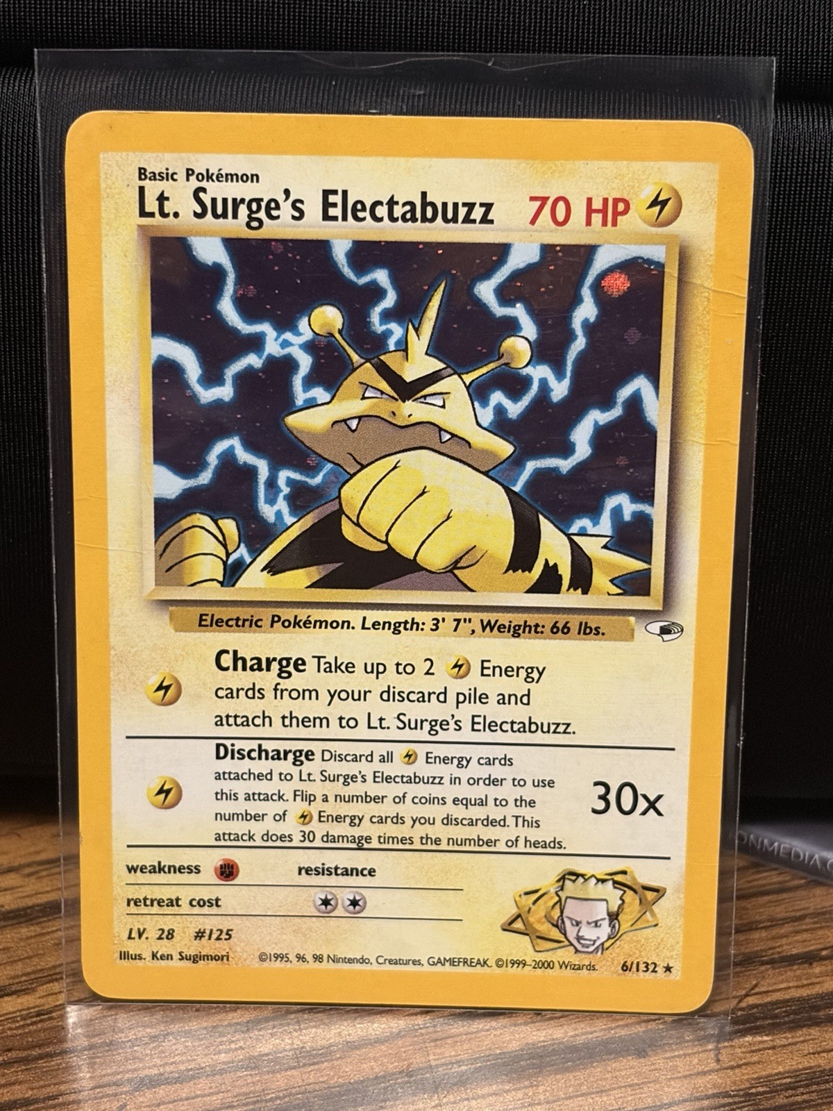 Lt. Surge's Electabuzz 006/132 Gym Heroes Holo