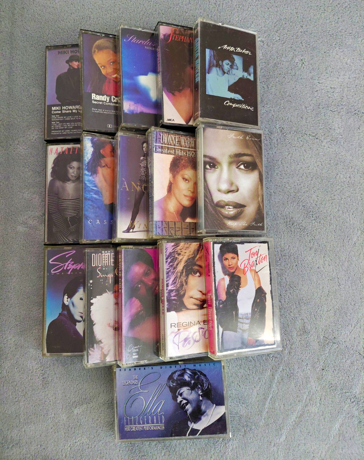 R&B & Soul Cassette Tape Lot - Miki Howard, Randy Crawford, Natalie Cole, etc.