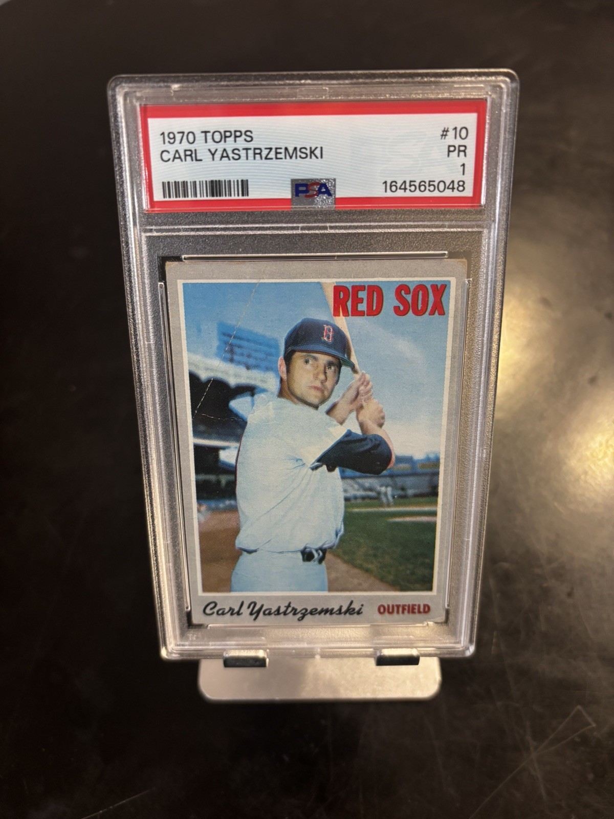  1970 Topps Carl Yastrzemski #10 Boston Red Sox PSA 1 Card HOF Vintage.