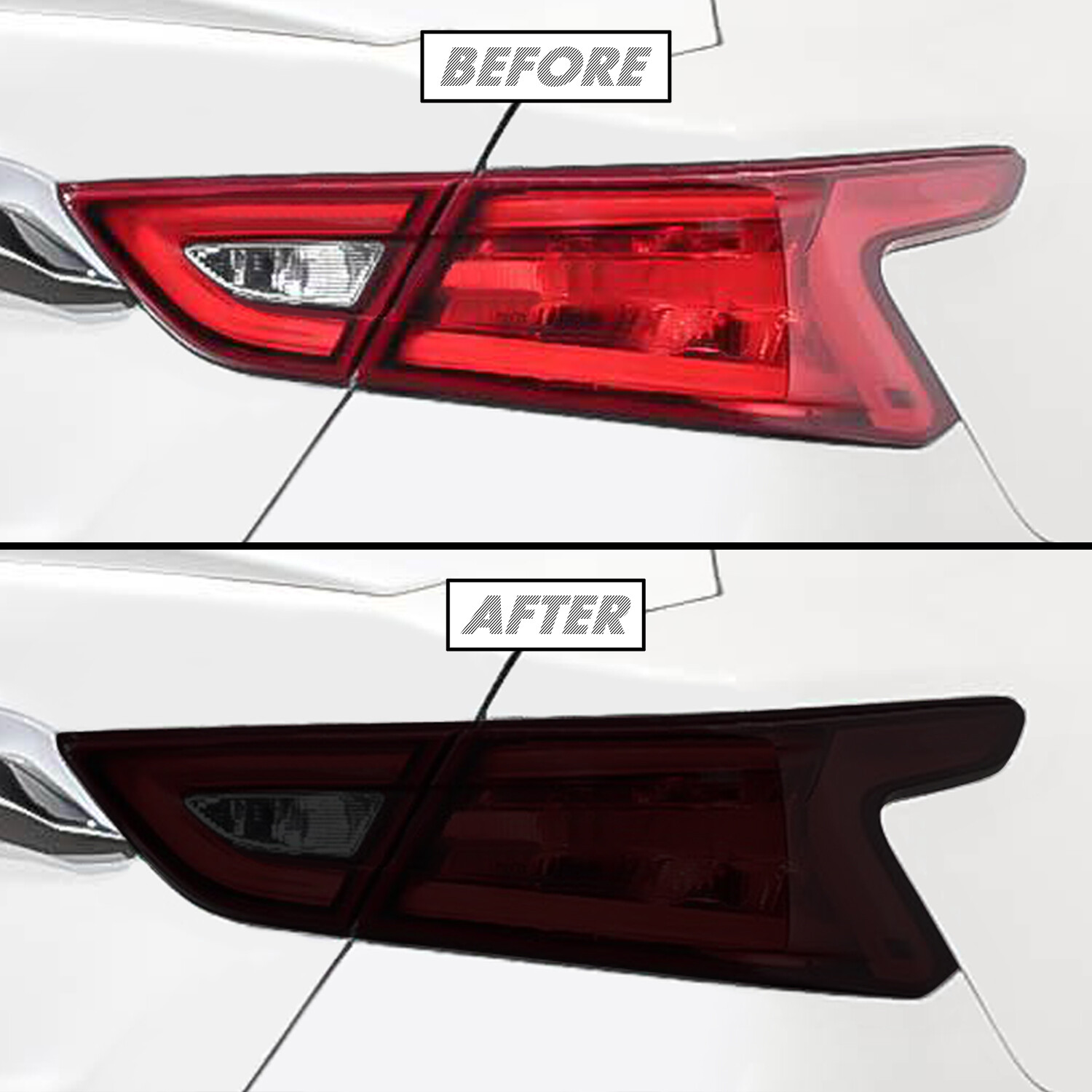 FOR 16-18 Nissan Maxima Tail Light SMOKE Precut Vinyl Tint Overlays