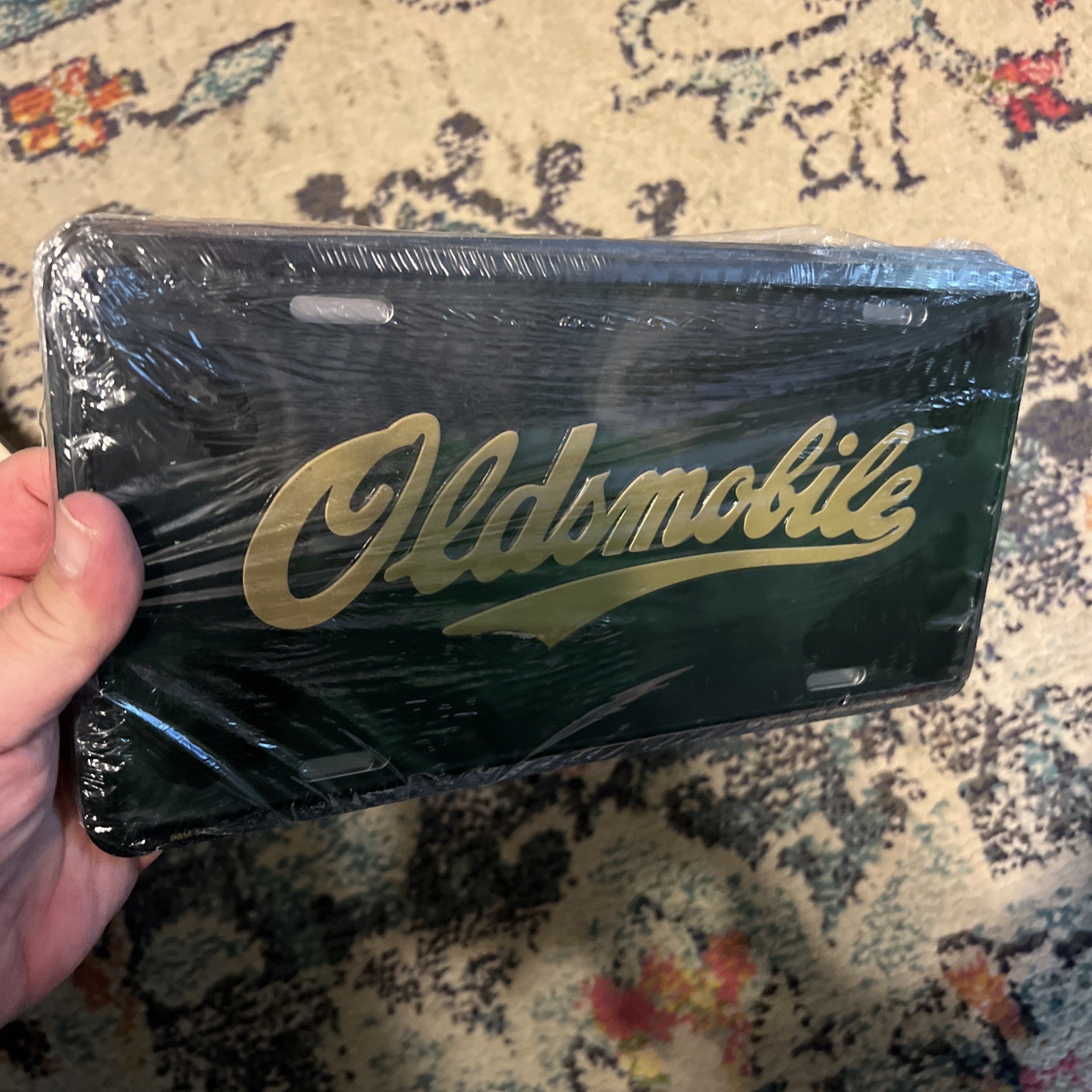 Vintage Oldsmobile Booster License Plate Sealed Vintage Oldsmobile Booster License Plate Sealed