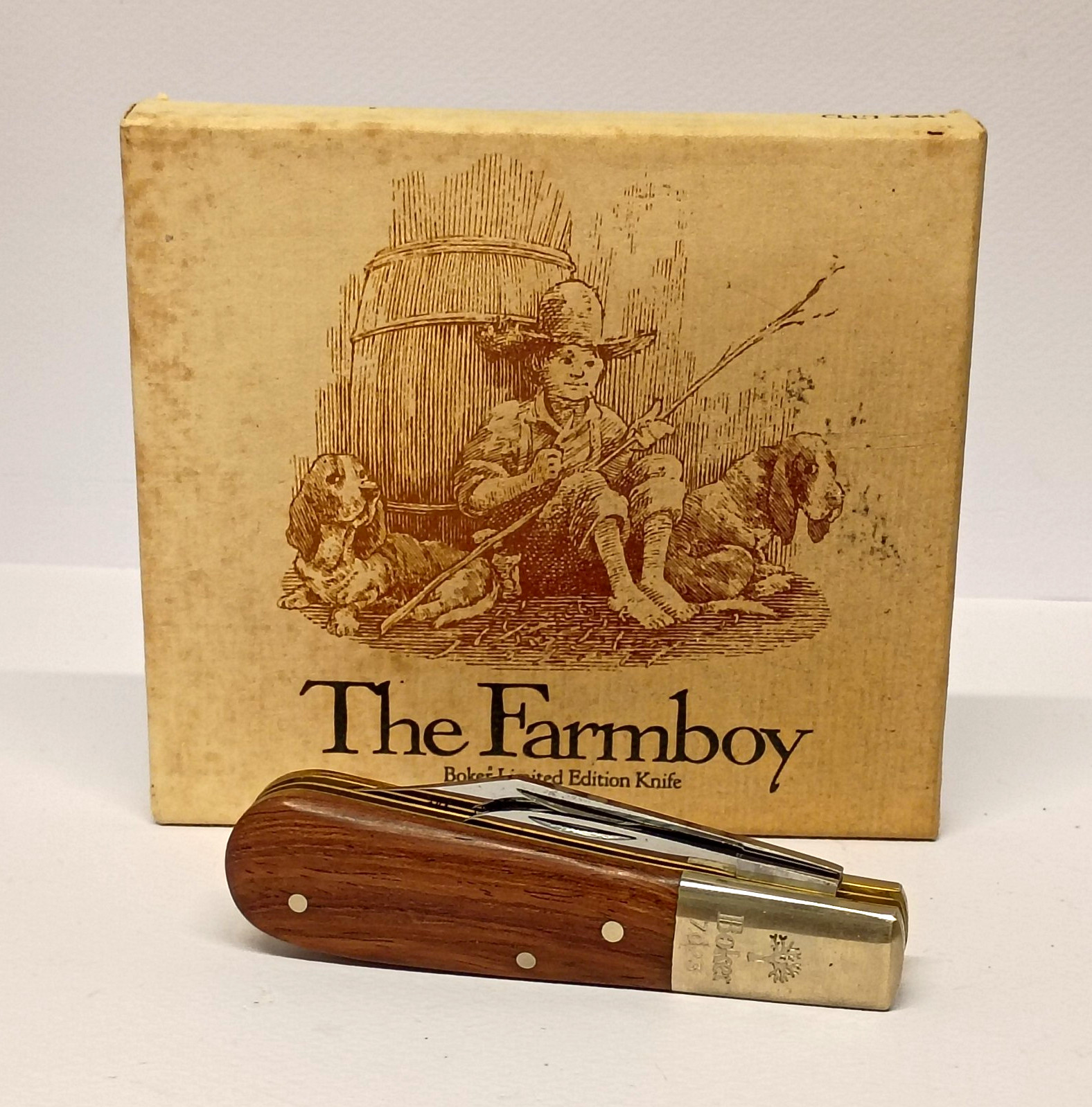 Boker 1983 Vintage Farmboy Two-Blade Barlow Knife Solingen, Germany