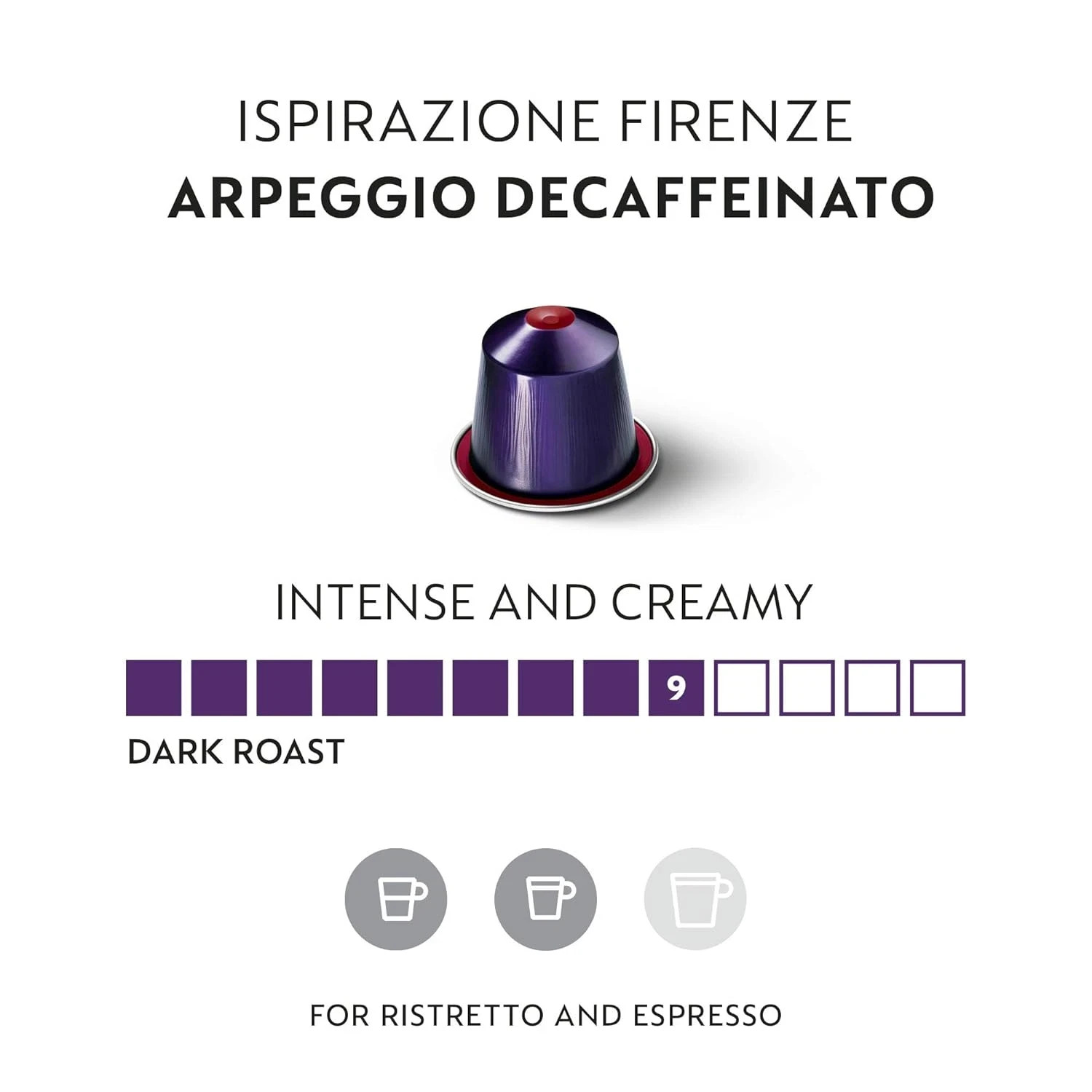 100PC Nespresso Original Line, Arpeggio Decaffeinato, Dark Roast LOOSE/BULK 2027