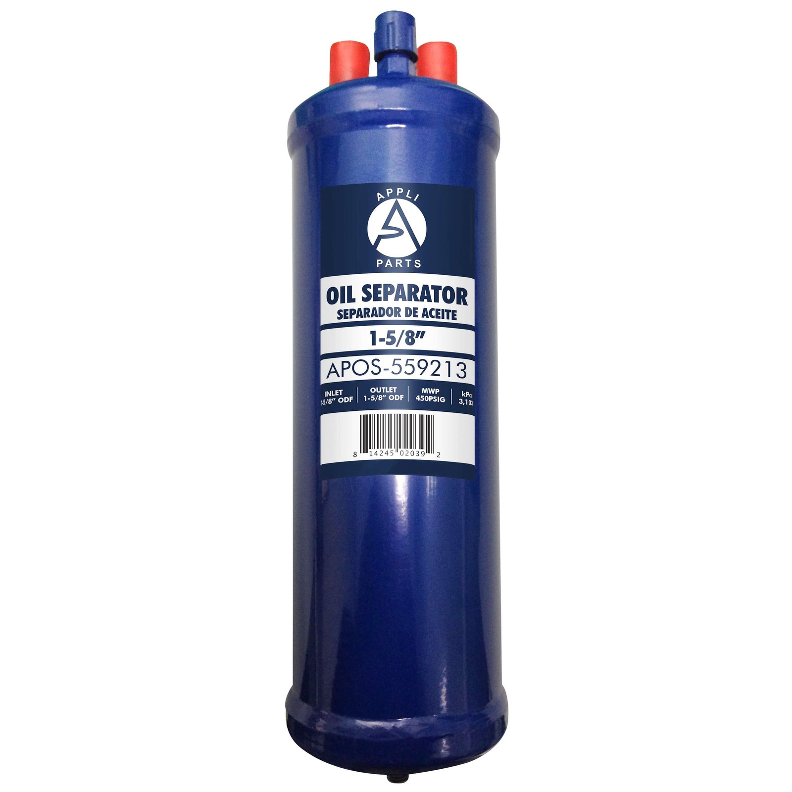 Appli Parts APOS-569213 1-5/8 in ODF Oil Separator, compatible with CFC,HCFC,HFC