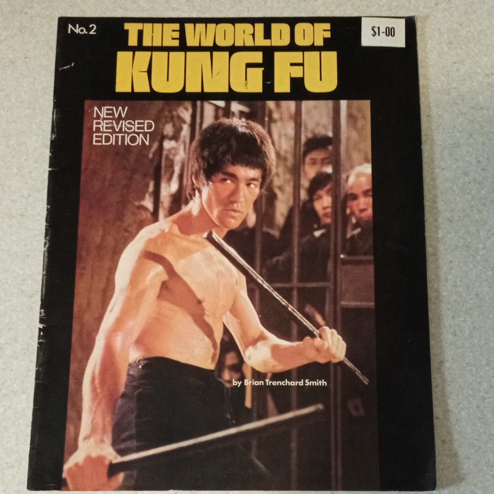 RARE VINTAGE 1974 The World of Kung Fu No 2 Magazine Bruce Lee, NM Intact Poster