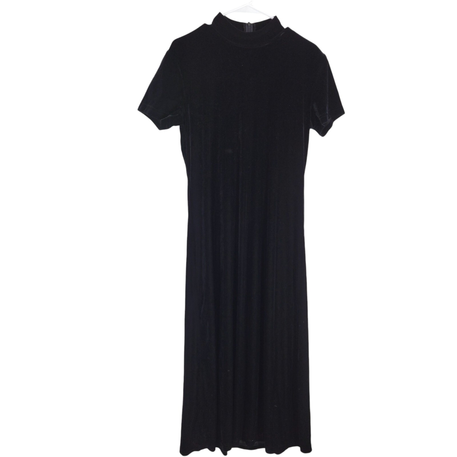 VTG Velvet Maxi Dress 10 High neck whimsigoth goth fairy grunge witchy modest