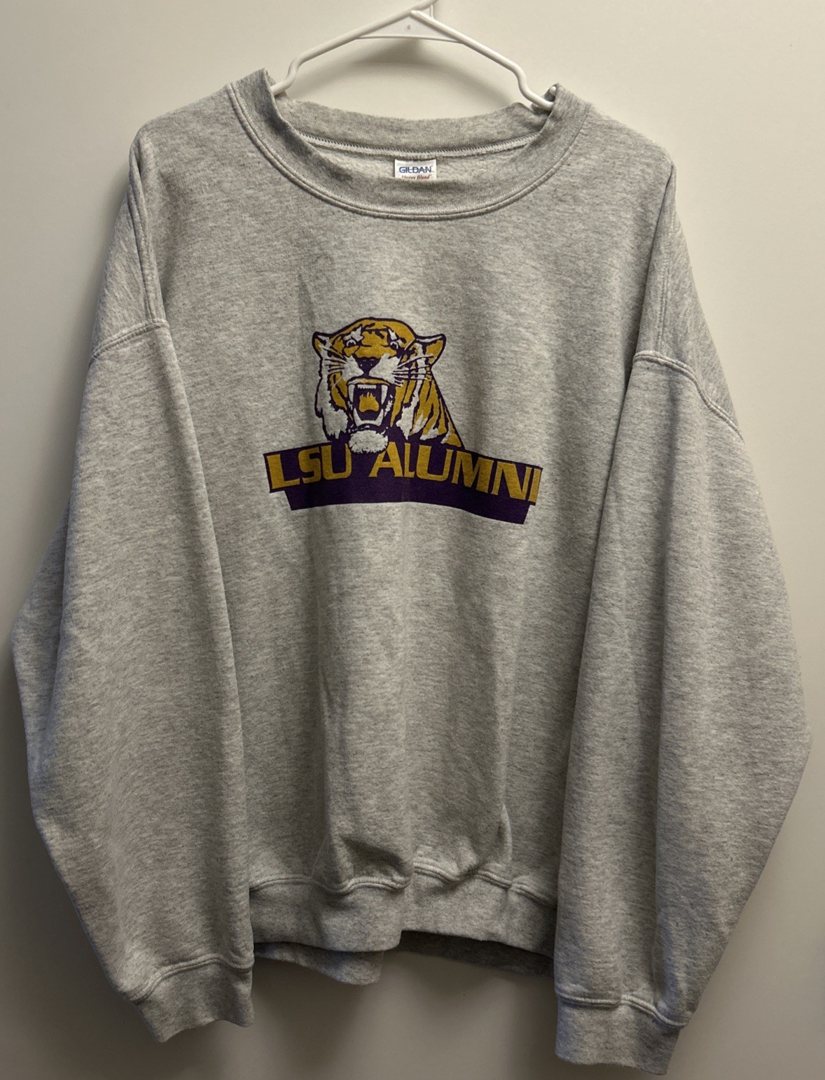 Vintage Gildan LSU Tigers Alumni College Football Sweatshirt XL Gray Sports Vintage Gildan LSU Tigers Alumni College Football Sweatshirt XL Gray Sports