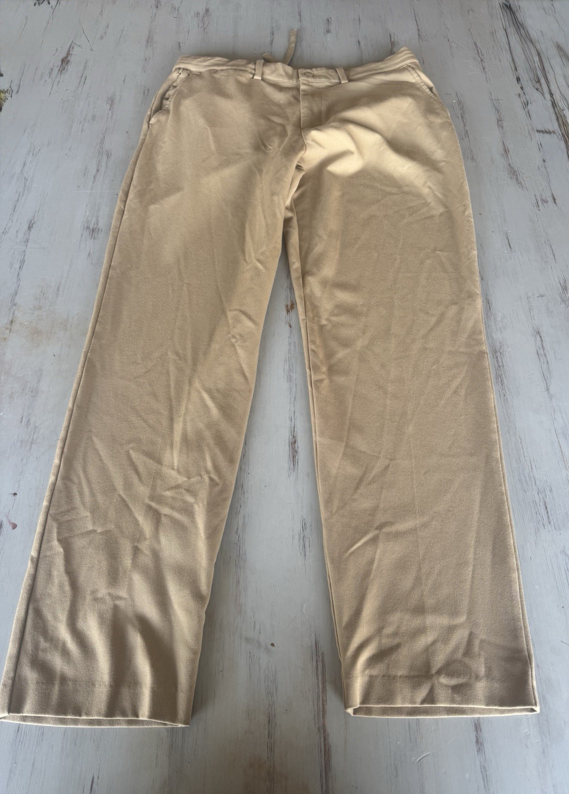 Quince Ultra Stretch 24/7 Smart Chino Pants Mens 36x32 (36x30) Khaki Performance