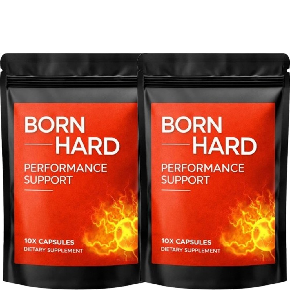 10 Hour BORN HARD Natural Peak Male Enhancement Support Supplement - ( 2 Pack )