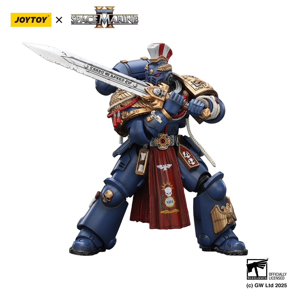 JOYTOY Warhammer 40K 1/18 Action Figure Ultramarines Relic Primus Armour Model