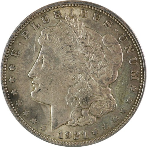 1921 Morgan Silver Dollar Coin (XF)