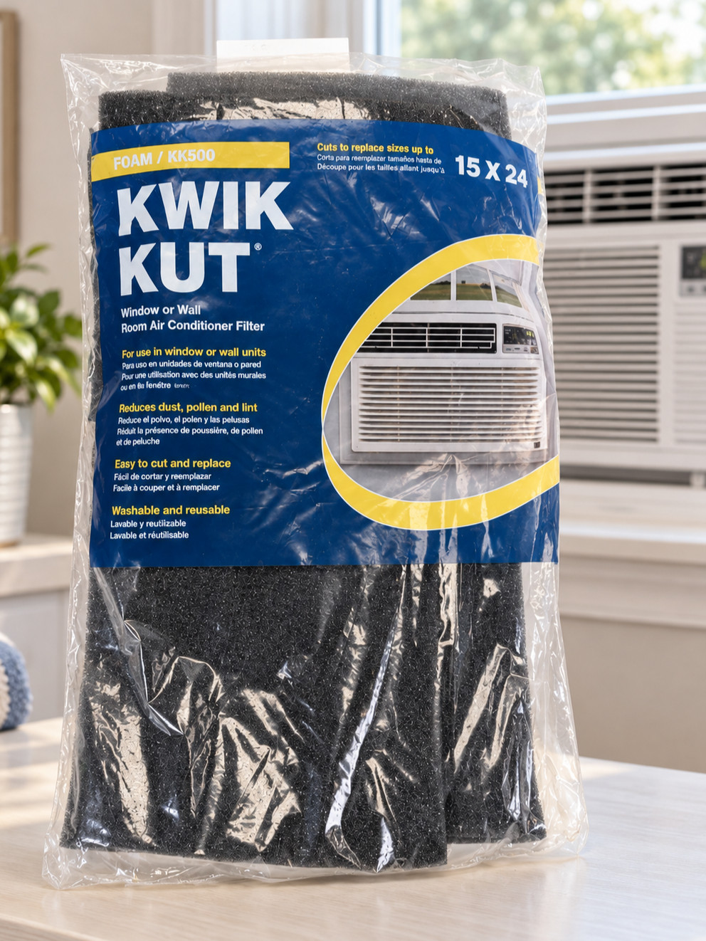 Flanders Natural Aire Foam AIR CONDITIONER FILTER Polyester 15 x 24 x 1/4\ Flanders Natural Aire Foam AIR CONDITIONER FILTER Polyester 15 x 24 x 1/4\