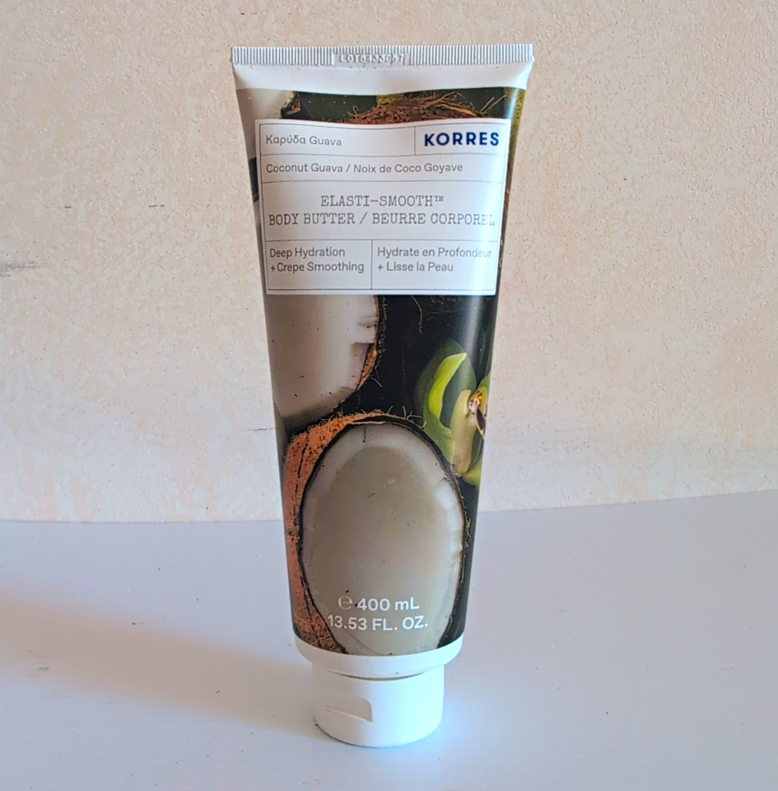 KORRES Elasti-Smooth Body Butter Coconut Guava Deep Hydration 400 mL New