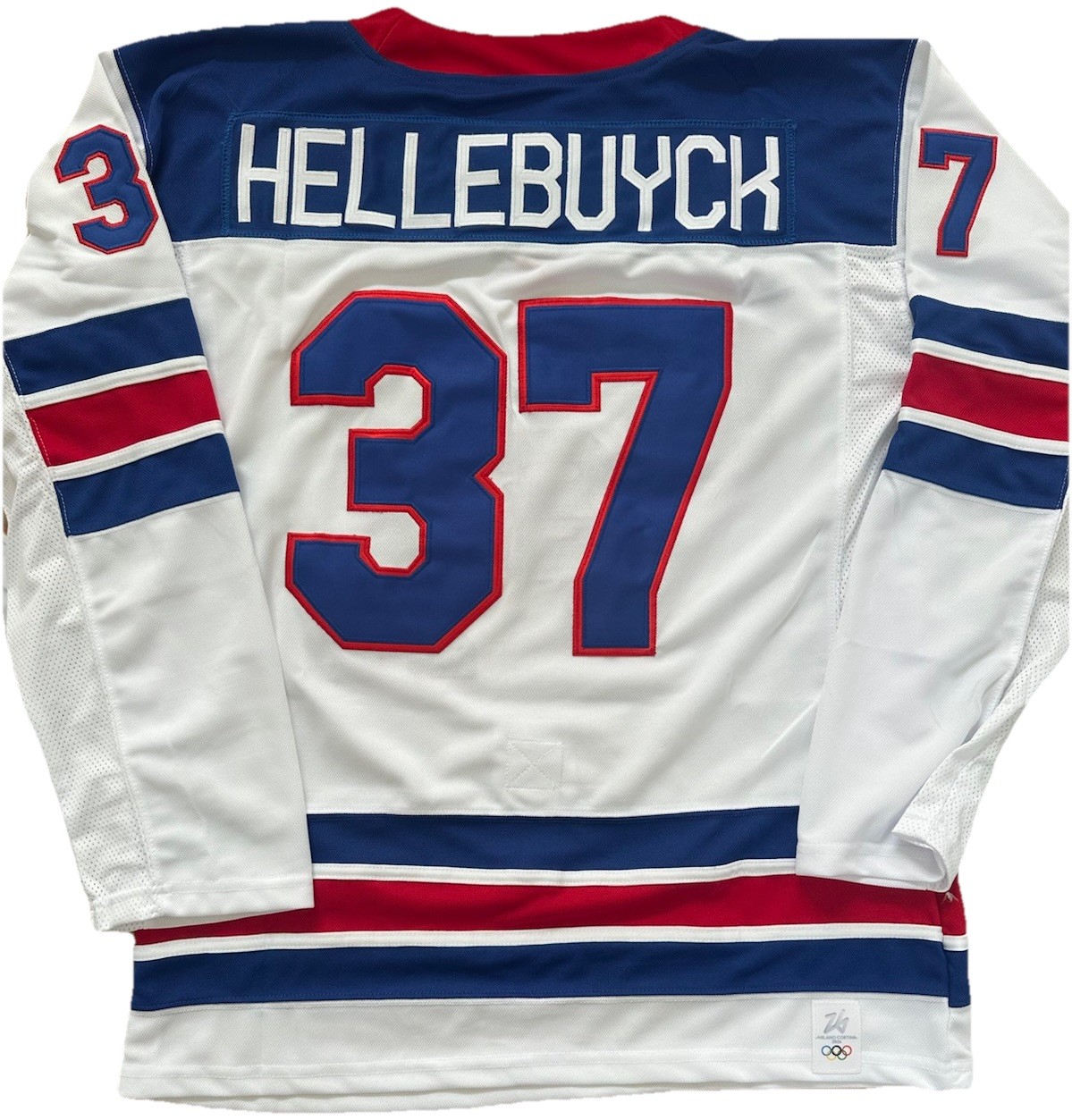 Connor Hellebuyck USA White ‘26 Olympics Jersey Mens XL RARE Winnipeg Jets