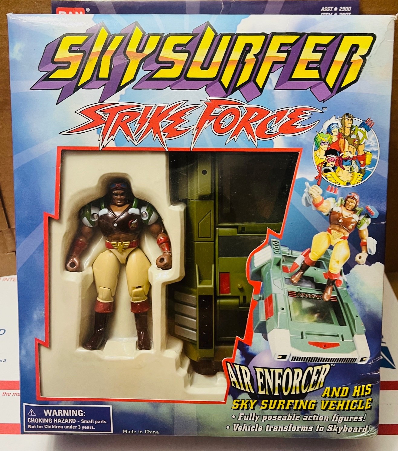 2002 Bandai Skysurfer Strike Force Air Enforcer sealed Sky surfing vehicle rare