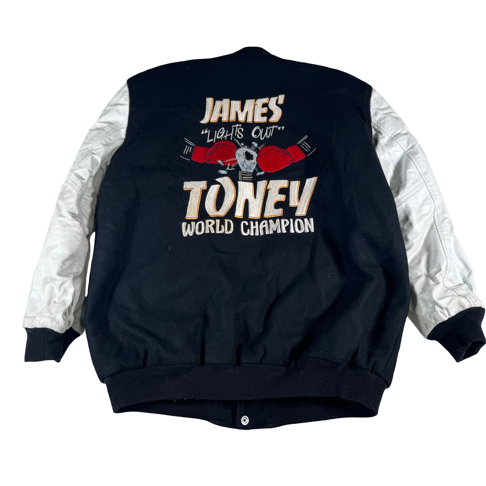 James Toney Lights Out Personal Worn Used Vintage Lettermen Jacket GA