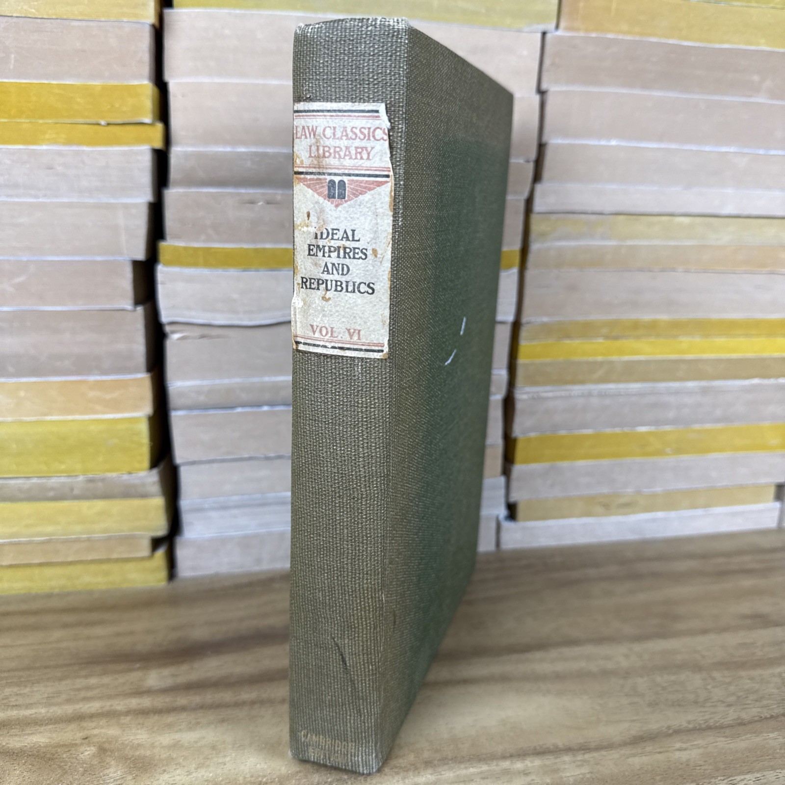 Ideal Empires And Republics Law Classics Library Cambridge Vintage Hardcover