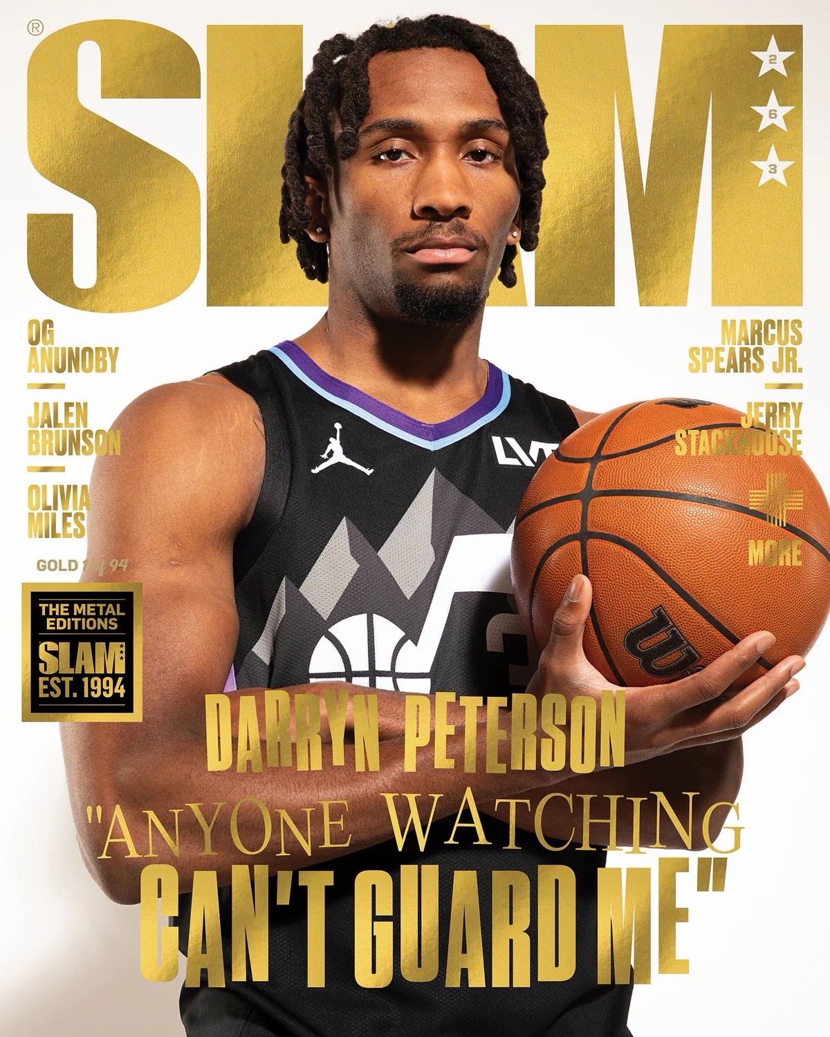 GOLD METAL: SLAM 263: DARRYN PETERSON MAGAZINE (#D/94)