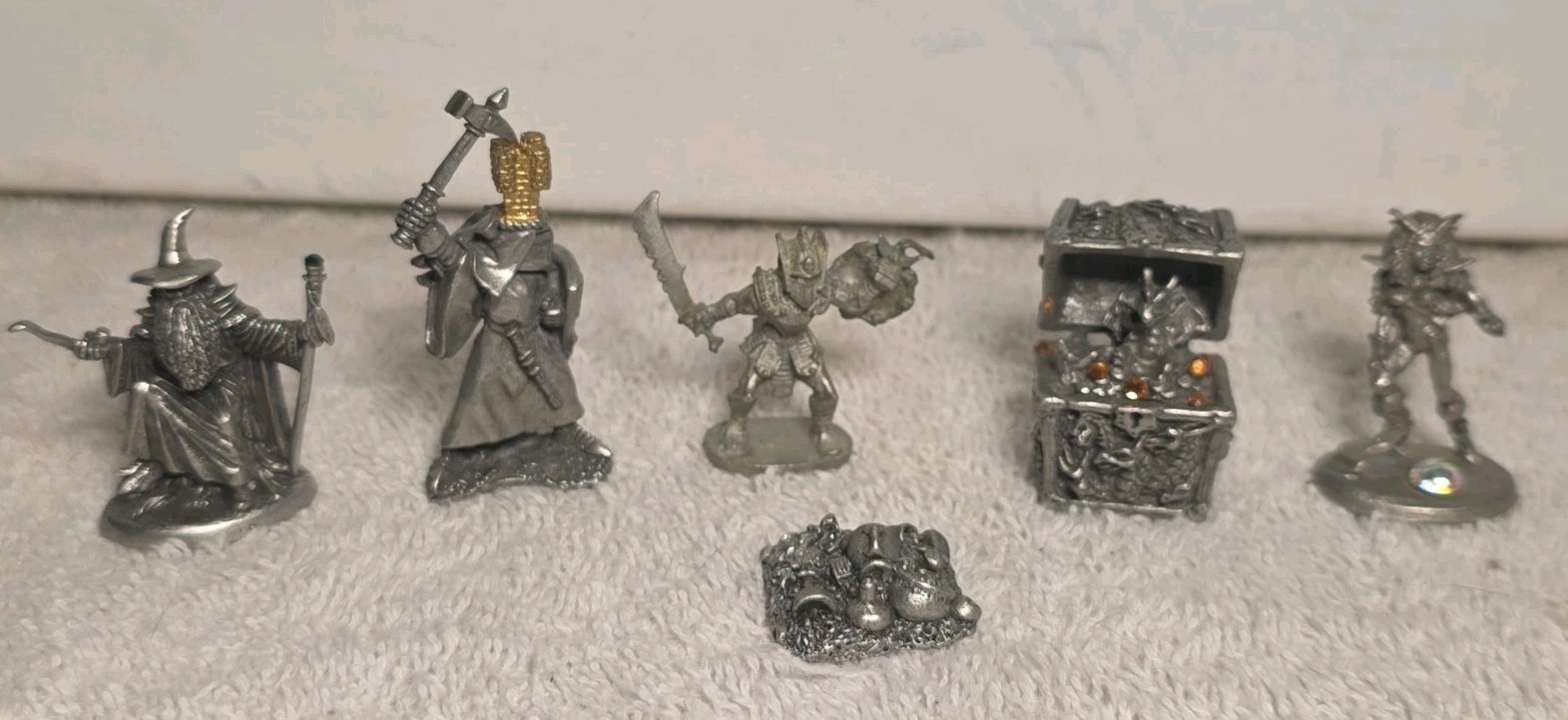 Ral Partha Rawcliffe Pewter Figurine Lot Of 6 Vintage Discontinued