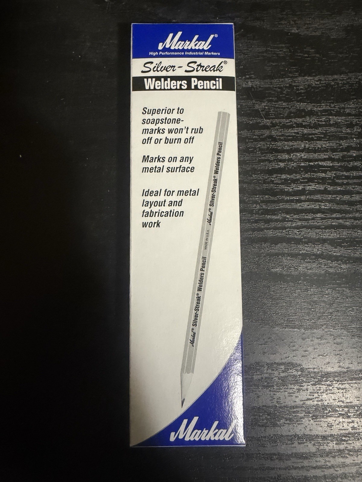 Markal 96101 Silver Streak Welders Pencil, Silver (Pack of 12)