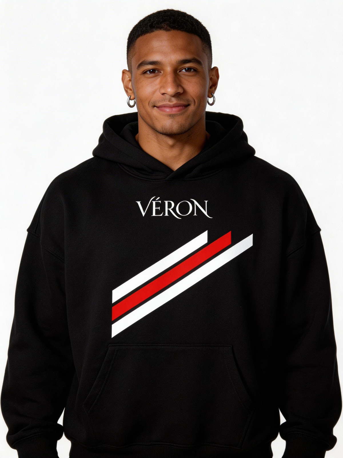 VÉRON Stripes Men\'s Hoodie