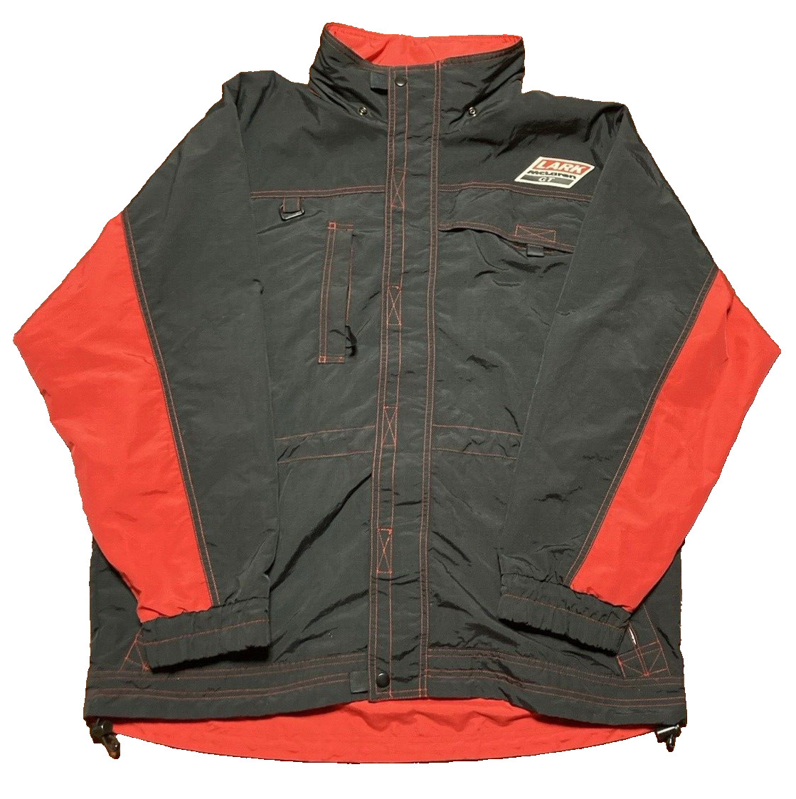 Lark McLaren GT Nylon Jacket One Size Black Red 24 Hours of Le Mans Vintage