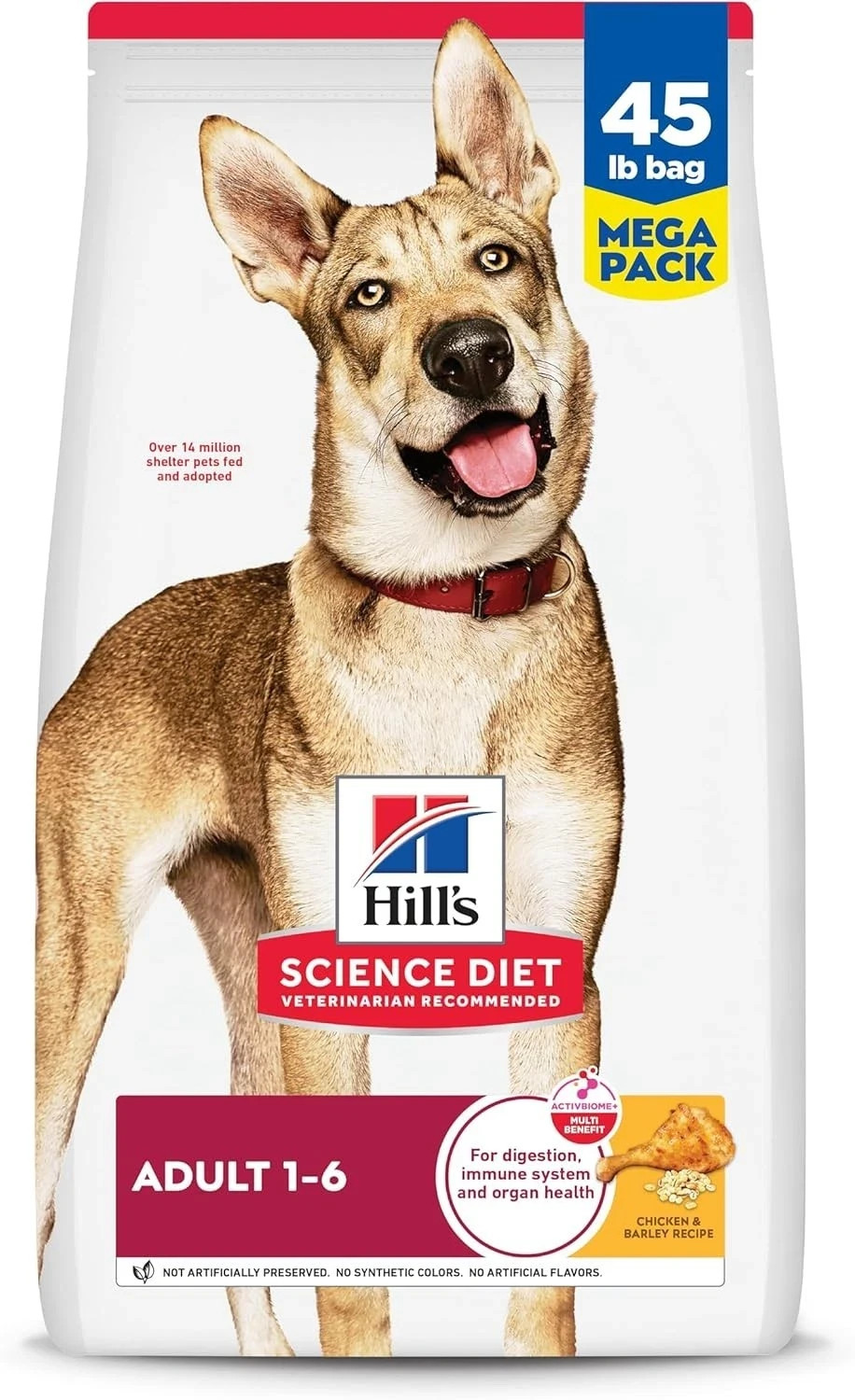 Hill\'s Science Diet Adult Chicken & Barley Recipe Dry Dog Food, 45 lb