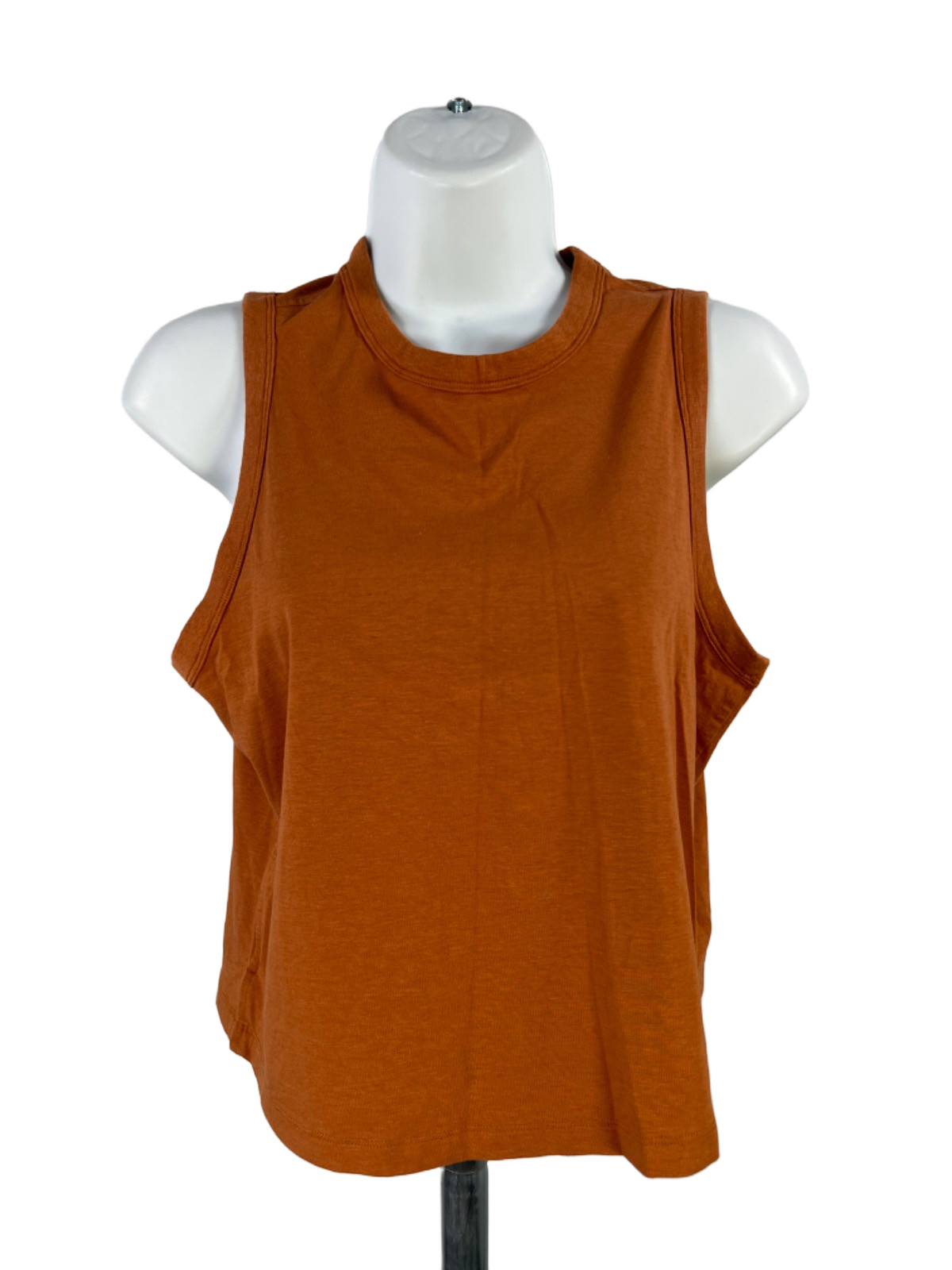 Lululemon Women\'s Butternut Brown Classic Fit Cotton Blend Tank Top - 6
