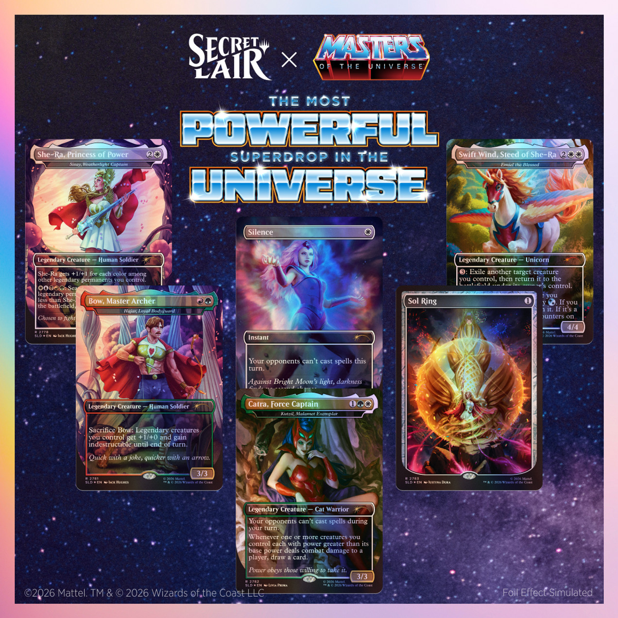 MTG PRESALE Secret Lair FOIL Masters of Universe She-Ra Princess of Power