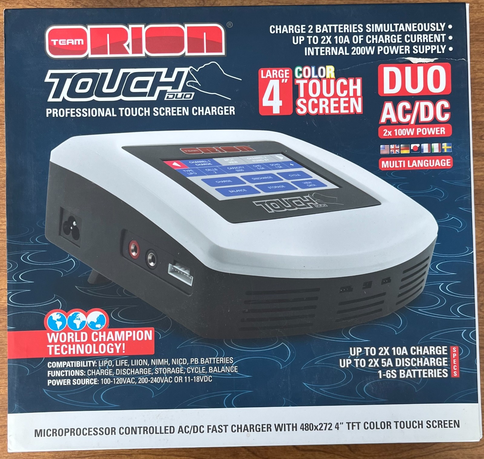 Team Orion Touch Duo Multi Charger Power Supply In Box Team Orion Touch Duo Multi Charger Power Supply In Box
