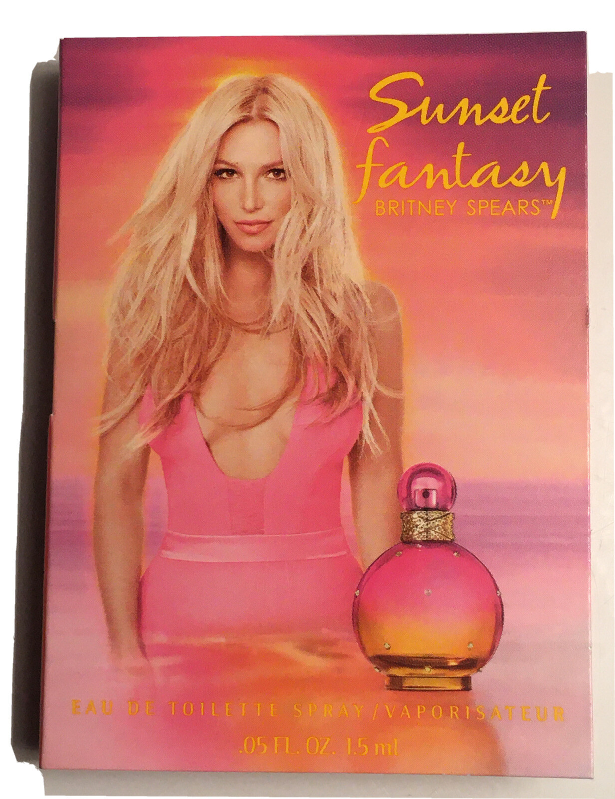 Britney Spears Sunset Fantasy 0.05 oz 1.5 ml EDT Spray Mini Travel Sample Vial