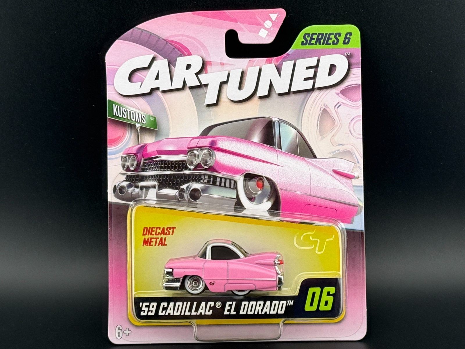 Cartuned 59 Cadillac El Dorado Pink #06 Mainline Series 6 1/64