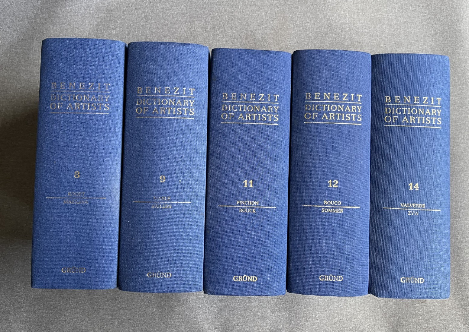 Benezit Dictionary of Artists GRÜND 2006 Editions Hardcover Used V- 8,9,11,12,14