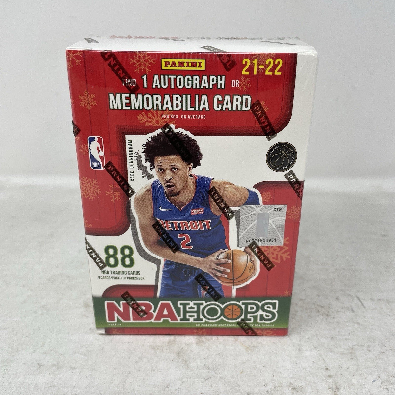2021-22 PANINI NBA Hoops Basketball Winter Holiday Blaster Box - Sealed 88 Cards