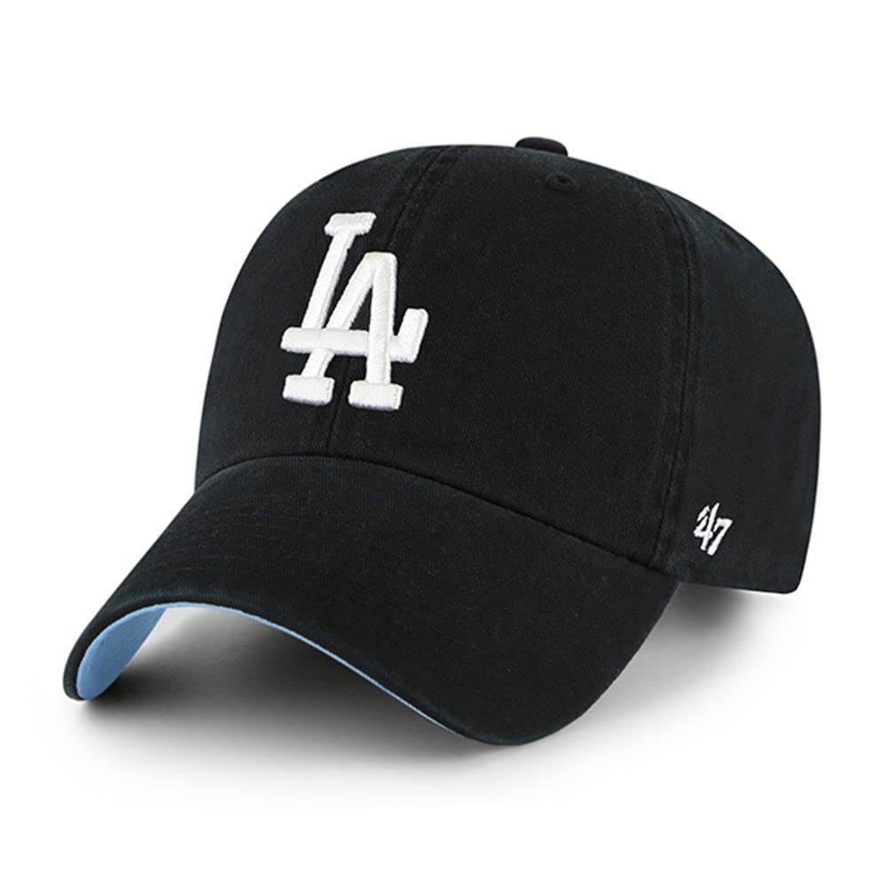 47 Los Angeles Dodgers Ballpark Clean Up Dad Hat Baseball Cap Black Blue