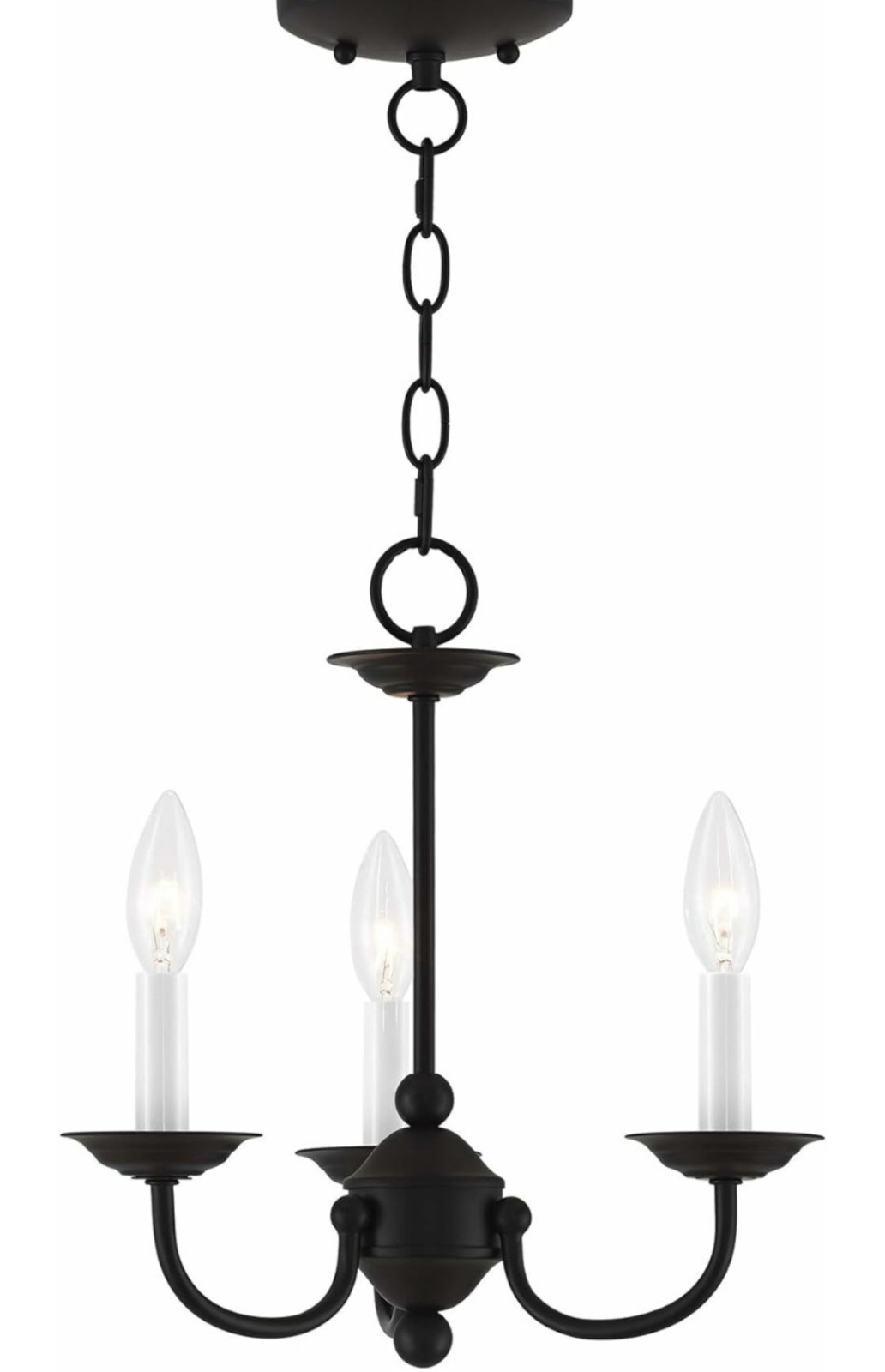 Livex Lighting 52163-04 Windsor Mini Chandelier Black