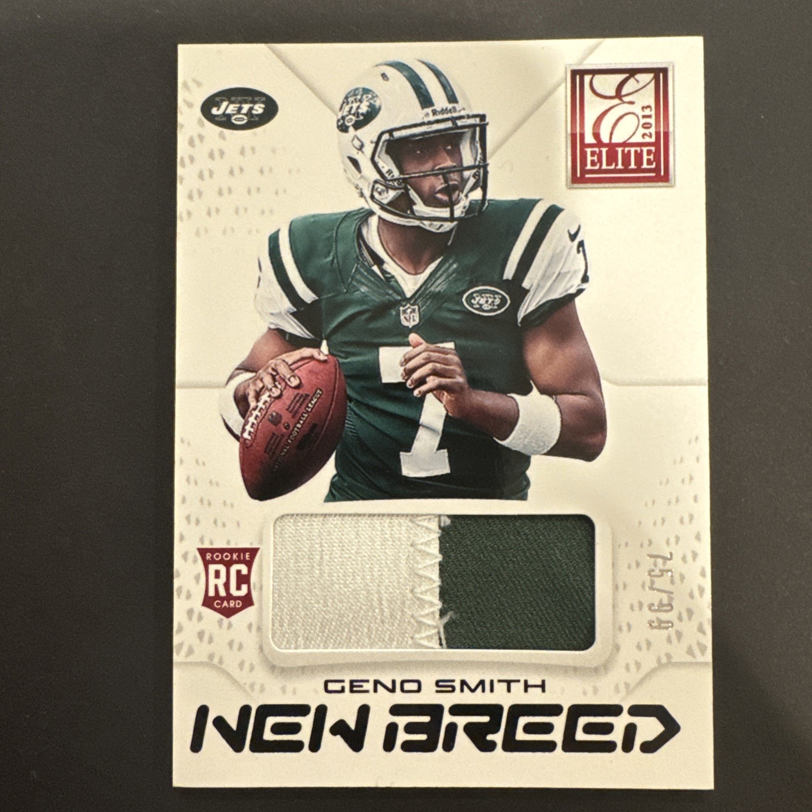 2013 Panini Elite New Breed Prime /99 Geno Smith Rookie Patch New York Jets #1 2013 Panini Elite New Breed Prime /99 Geno Smith Rookie Patch New York Jets #1