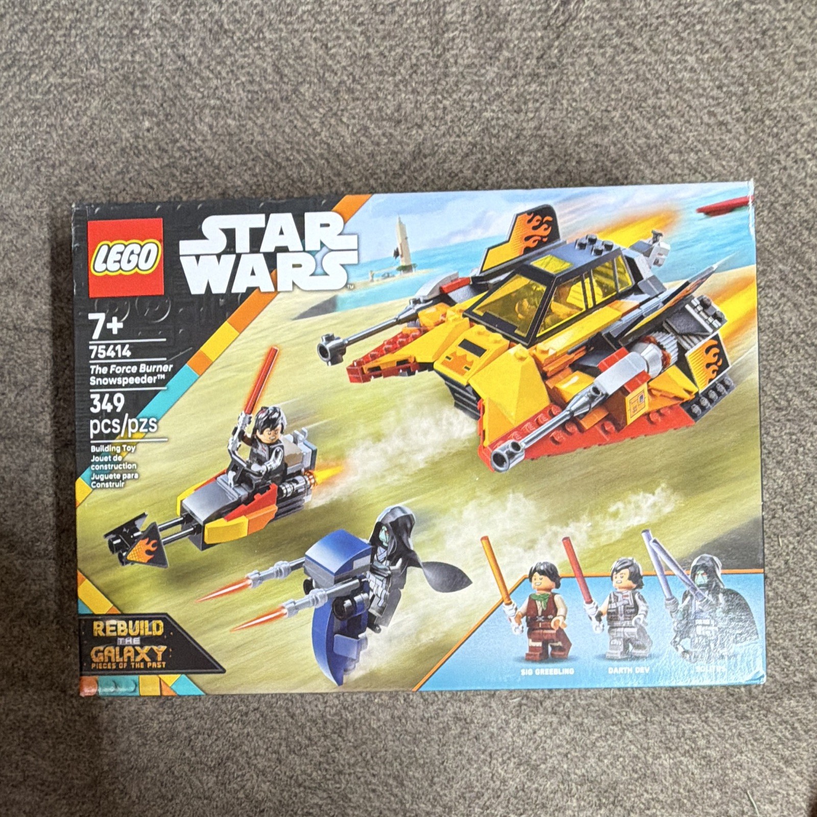 LEGO Star Wars 75414 Force Burner Snowspeeder Set 349pcs Age 7+ Separator LEGO Star Wars 75414 Force Burner Snowspeeder Set 349pcs Age 7+ Separator