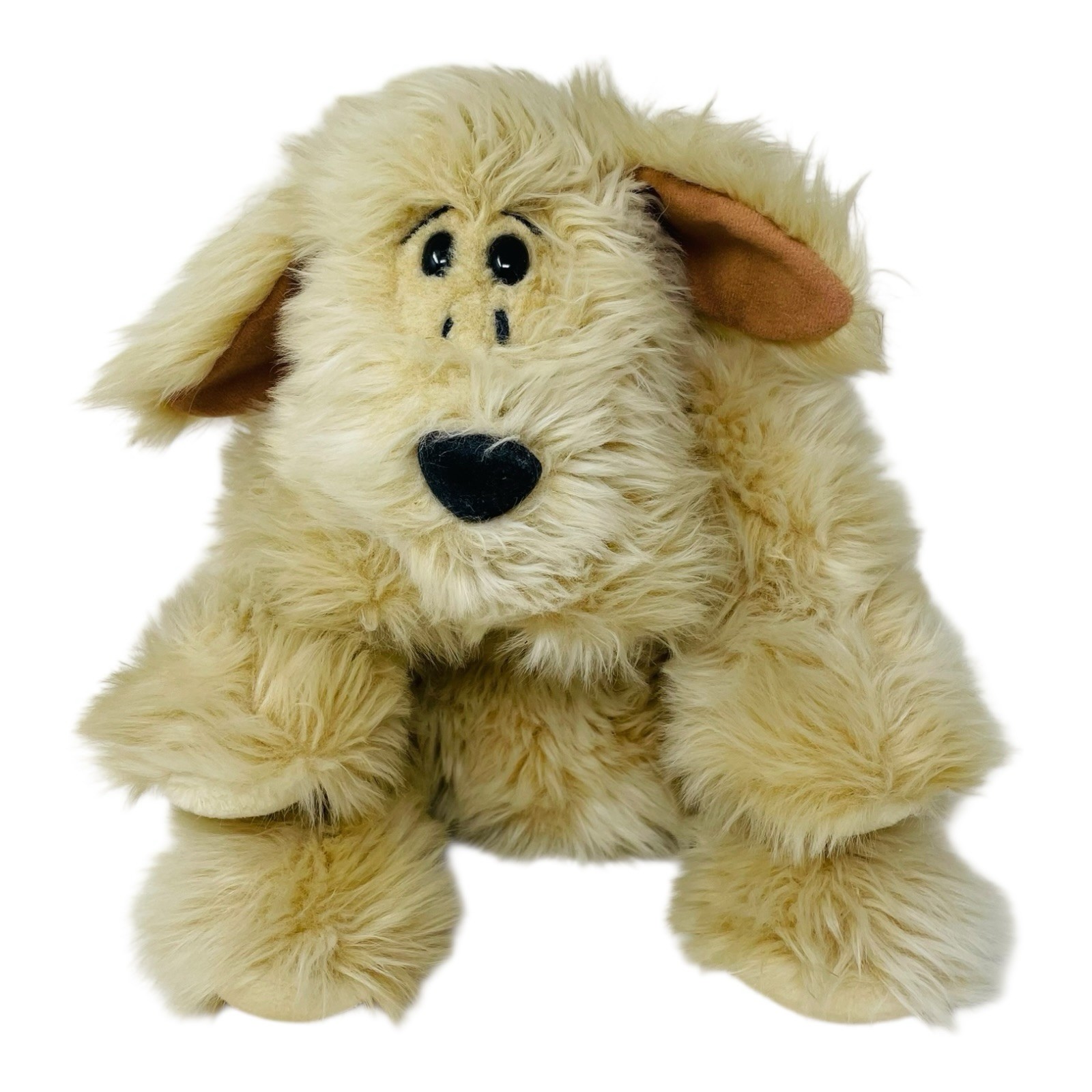 Vintage Russplus Russ Dog Plush Curly Fluffy 15\