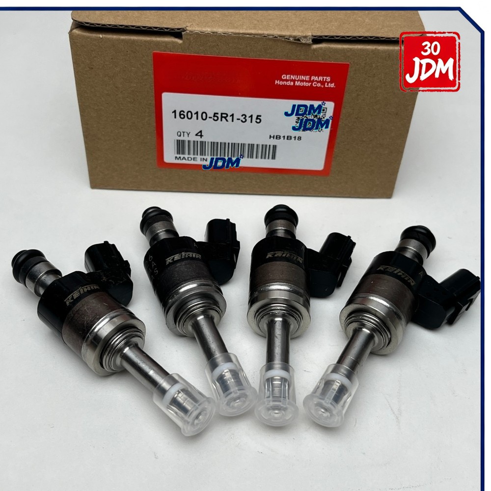 Genuine OEM 4PCS Fuel Injectors 16010-5R1-315 for 13-20 Honda Fit/Vezel 1.5L