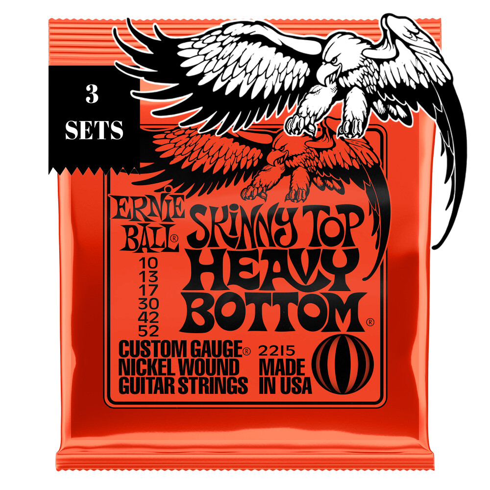 3 Sets Ernie Ball Skinny Top Heavy Bottom Nickel Wound Electric Guitar Strings 3 Sets Ernie Ball Skinny Top Heavy Bottom Nickel Wound Electric Guitar Strings