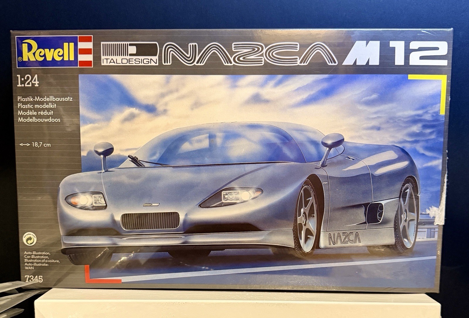 Revell Italdesign NAZCA M12 Plastic Model Car Kit 1:24 7345 Factory Sealed USA