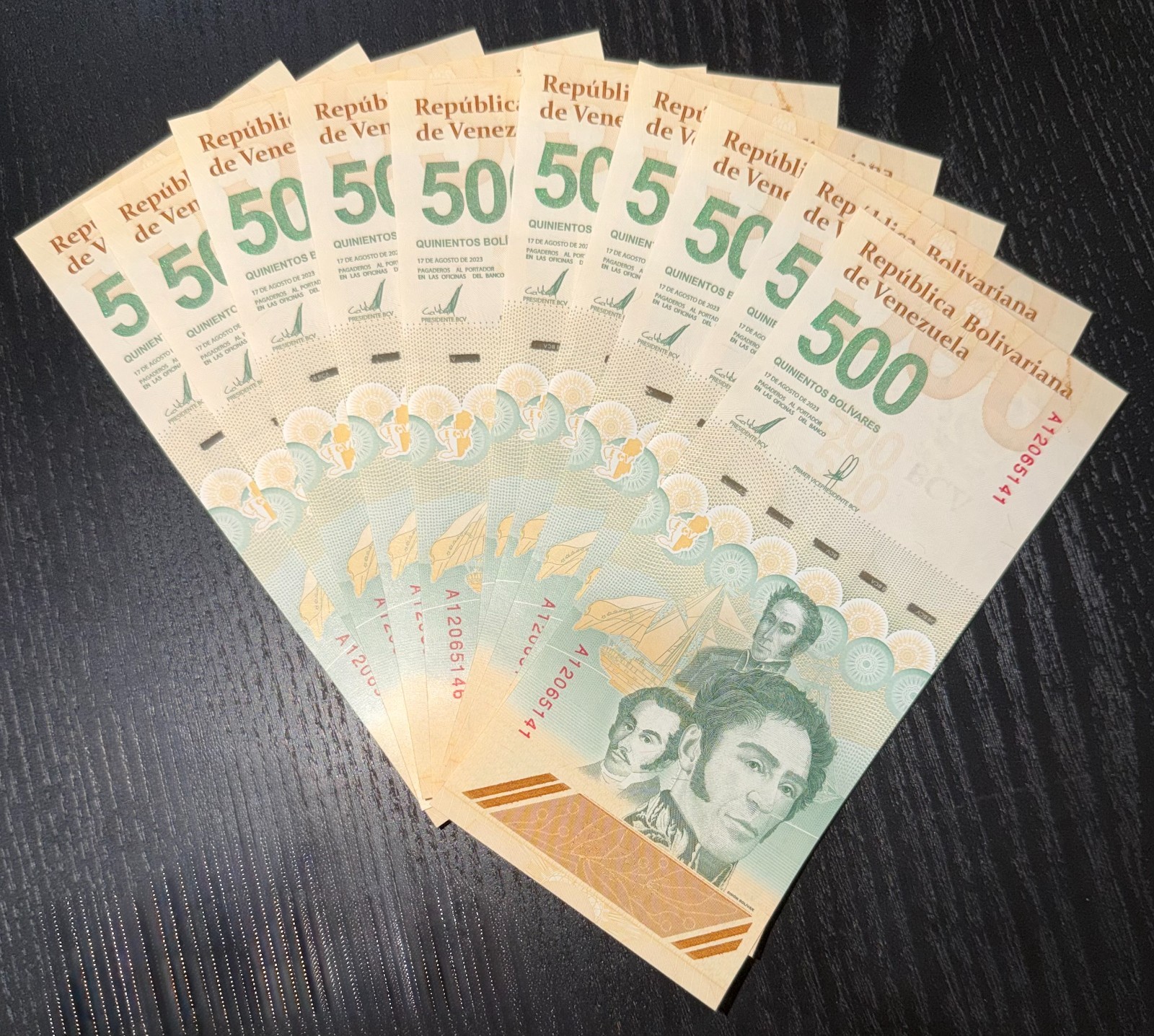 1/2 BUNDLE (50 PCS) 500 BOLIVARES DIGITALES 2023-2025 VENEZUELA UNC