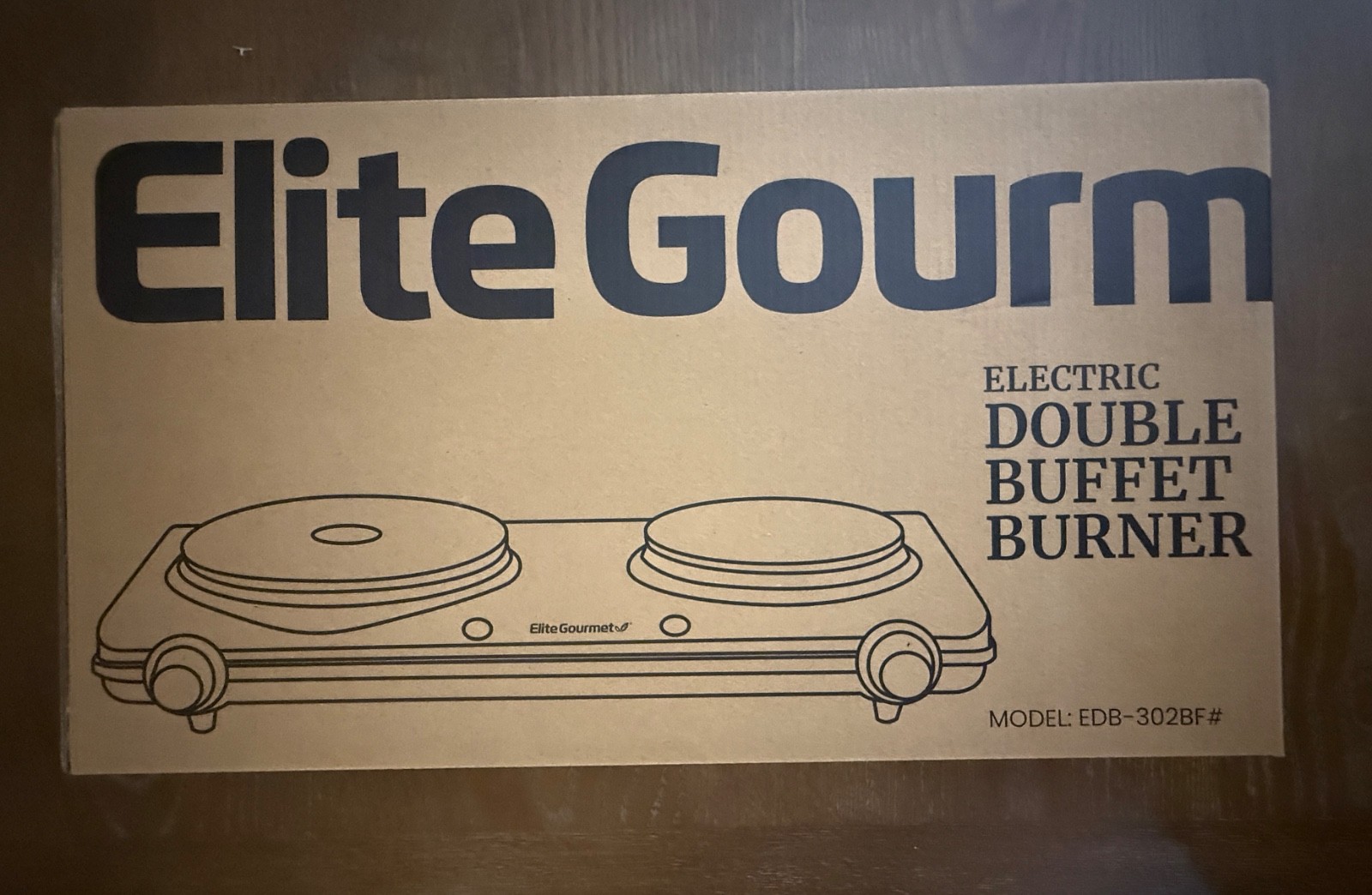 Elite Gourmet EDB302BF Countertop Double Cast Iron Burner, 1500 Watts Electri... Elite Gourmet EDB302BF Countertop Double Cast Iron Burner, 1500 Watts Electri...