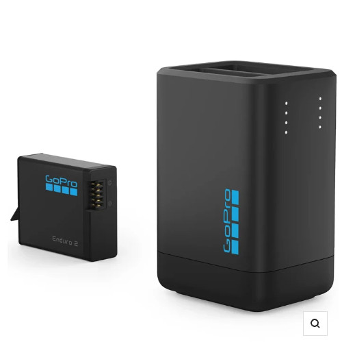 GoPro - Dual Battery Charger + Enduro 2 Battery (Mission 1 Series + HERO13) GoPro - Dual Battery Charger + Enduro 2 Battery (Mission 1 Series + HERO13)