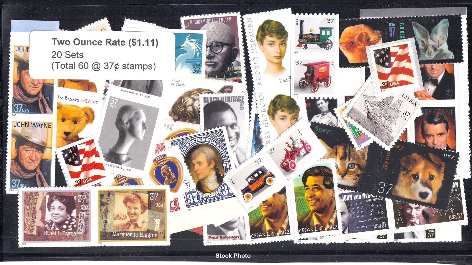 US Discount Postage Below Face - New Two Ounce Rate (20 sets @ $1.11), Mint OG