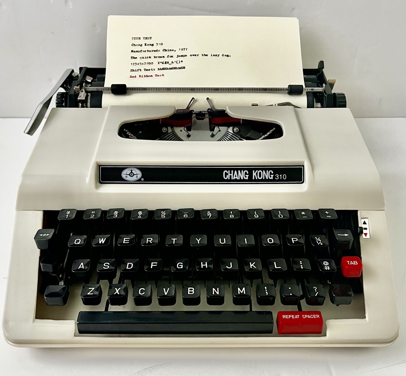 FULLY SERVICED Chang Kong 310 VTG Manual Typewriter RARE Portable + VIDEO