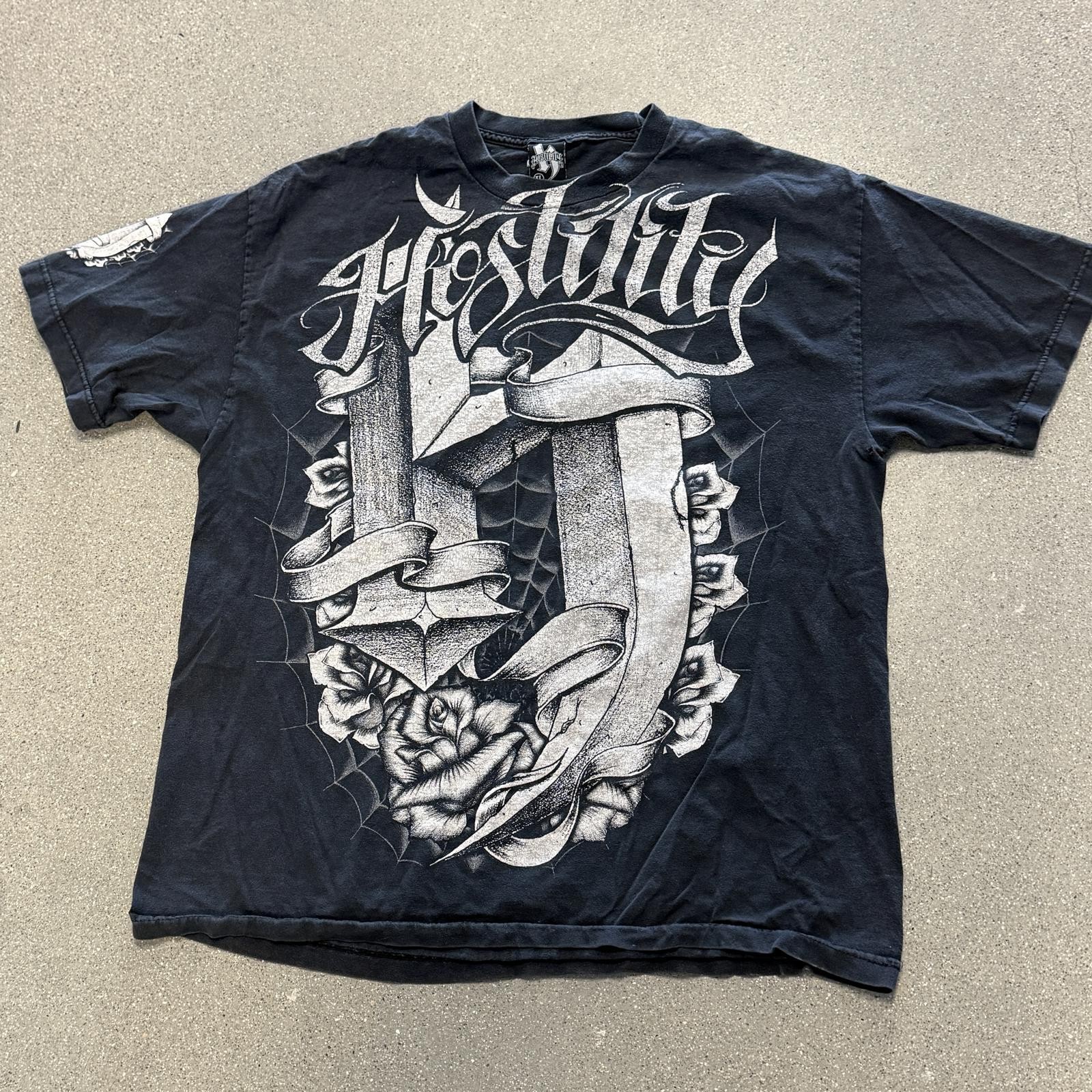 Y2K Hostility Brand All Over Print AOP Affliction Mens XL