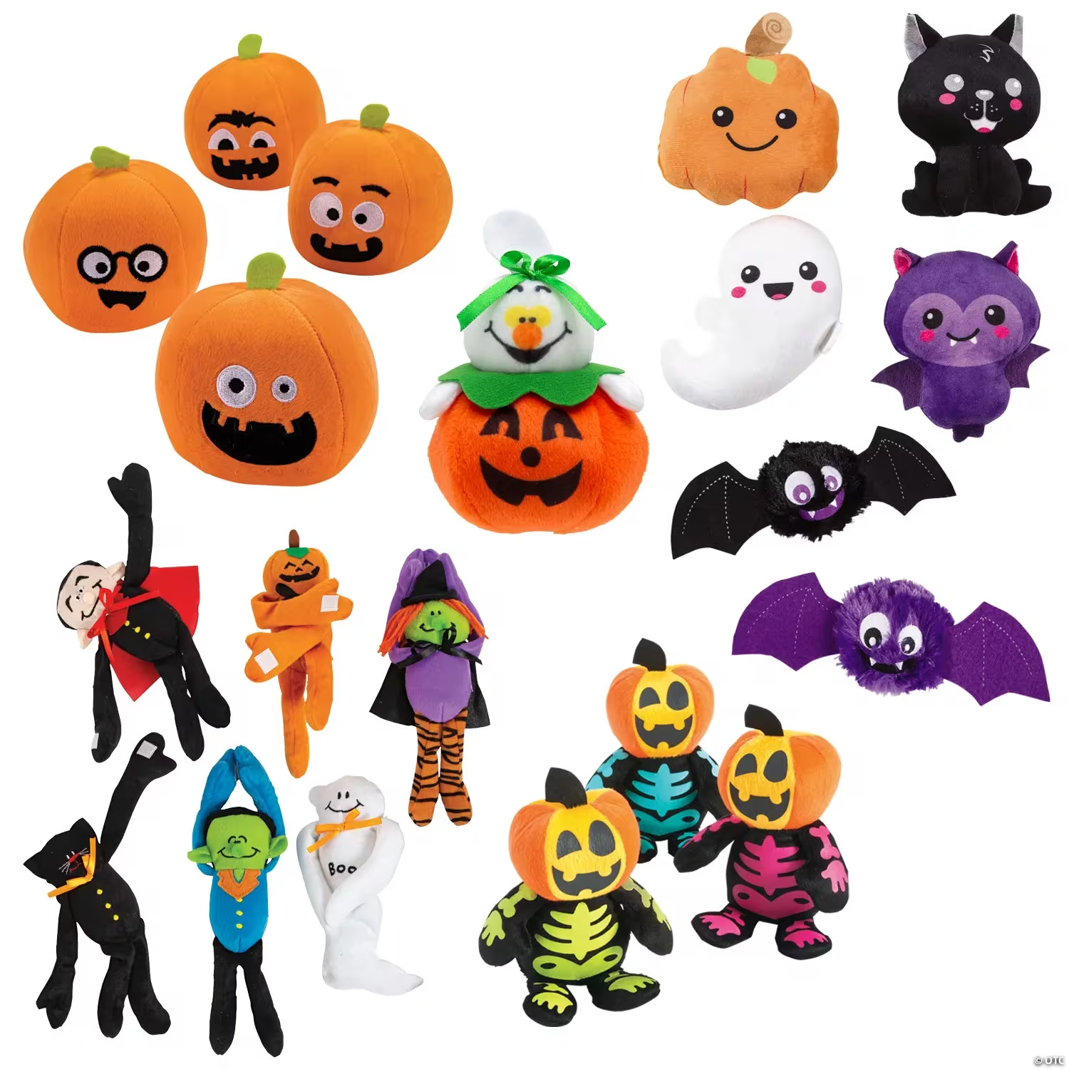 Oriental Trading 72 Pc Halloween Plush Monster Toy Giveaway Party Favor Kit Sets